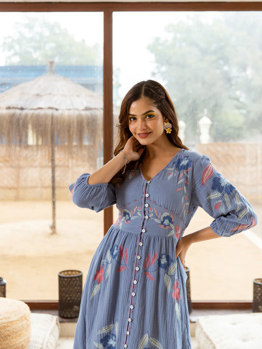 Whispering Blue Dress