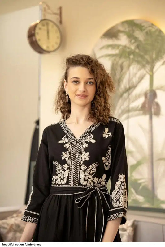 Timeless Elegance: Black Fit-and-Flare Dress