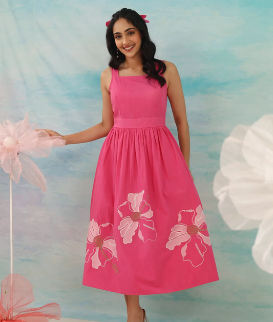 Ethereal Pink Long Dress