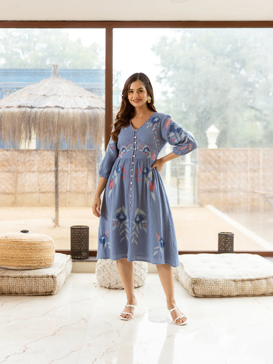 Whispering Blue Dress