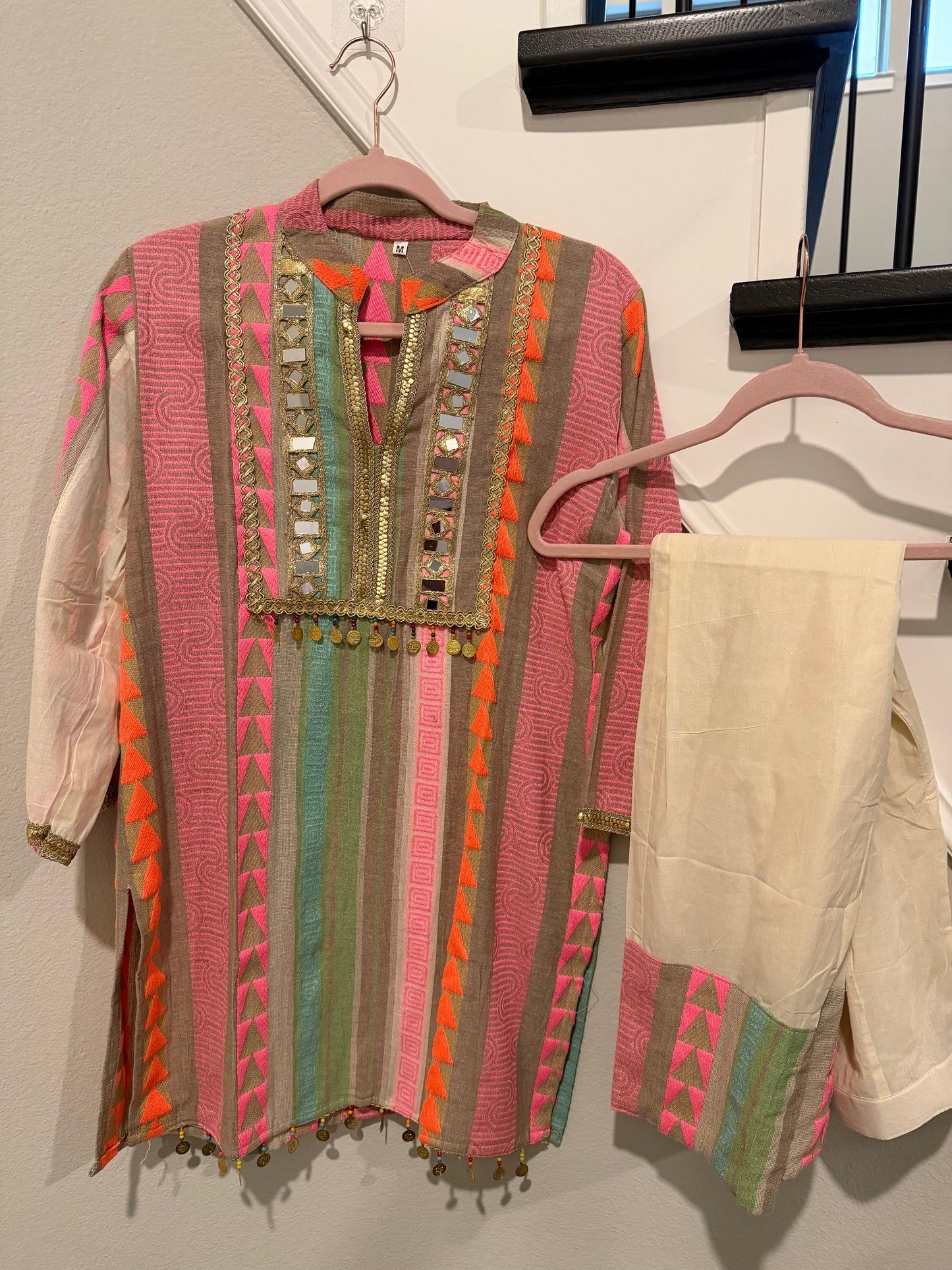 Multi-Color Cotton Co-ord Set